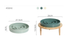 Ceramic Slow Food Pet Bowl XSFB-0065