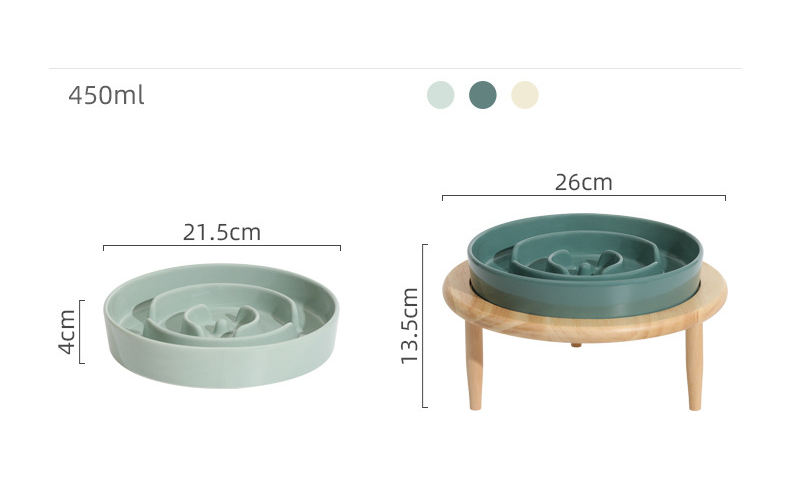 Ceramic Slow Food Pet Bowl XSFB-0065