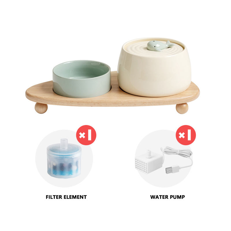 Cute Ceramic Pet Water Dispenser XSWD-0014