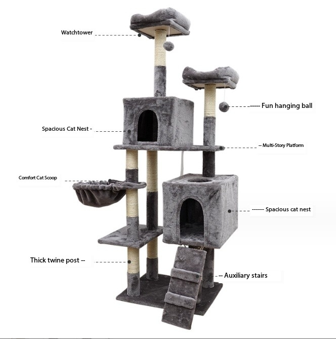 Multilayer Cat Clambing Tree XSTS-0013