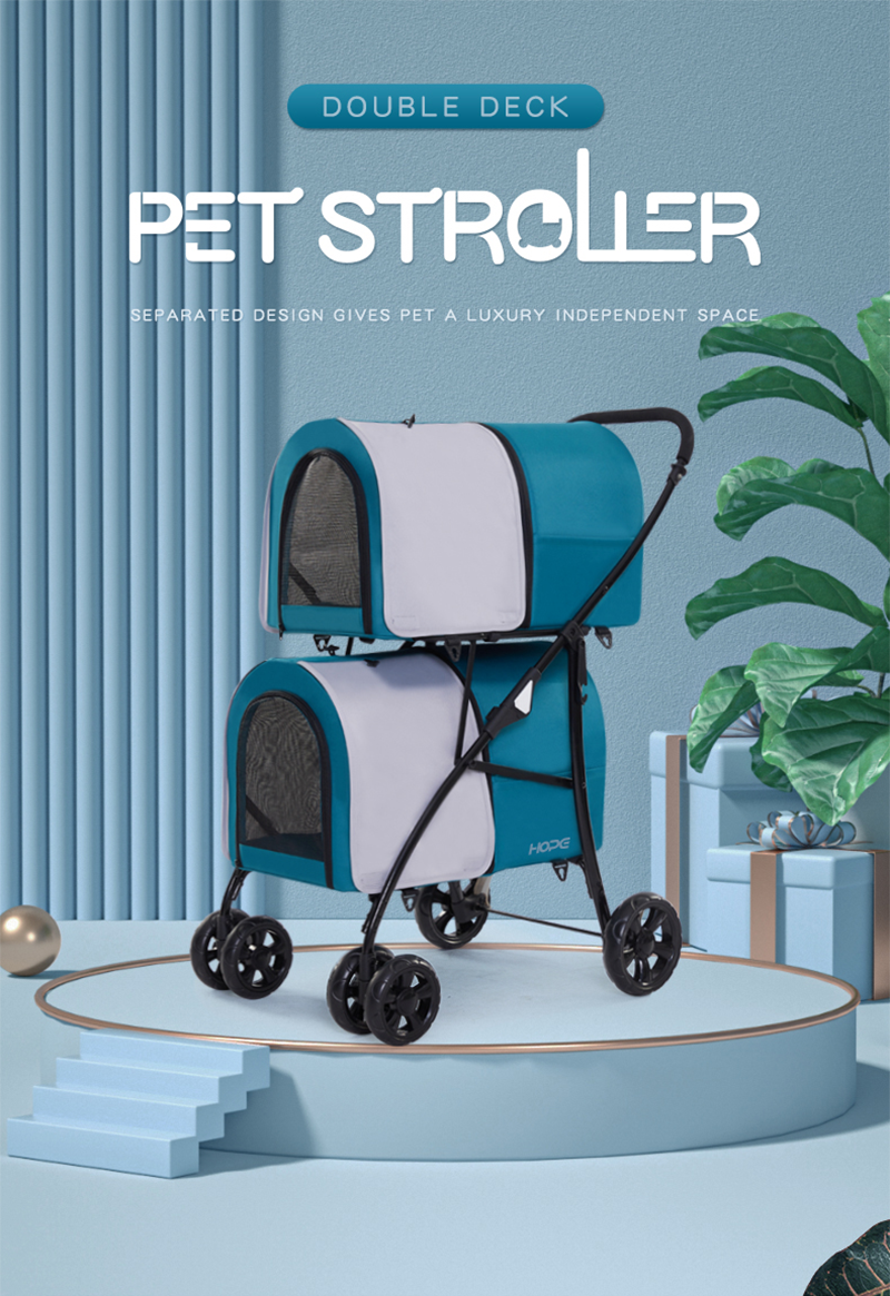 Double Layer Pet Stroller XSPC-0074