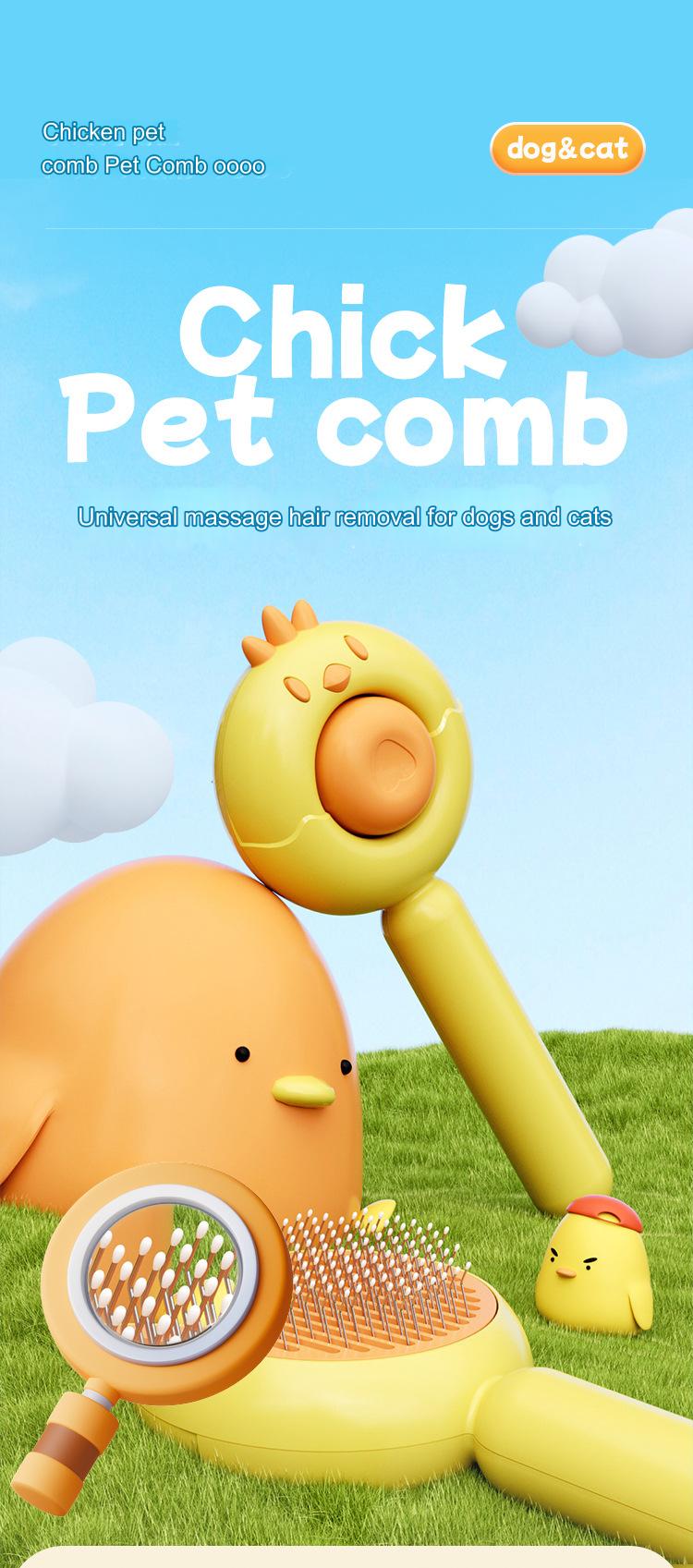 Chicken Shape Pet Comb XSGP-0051