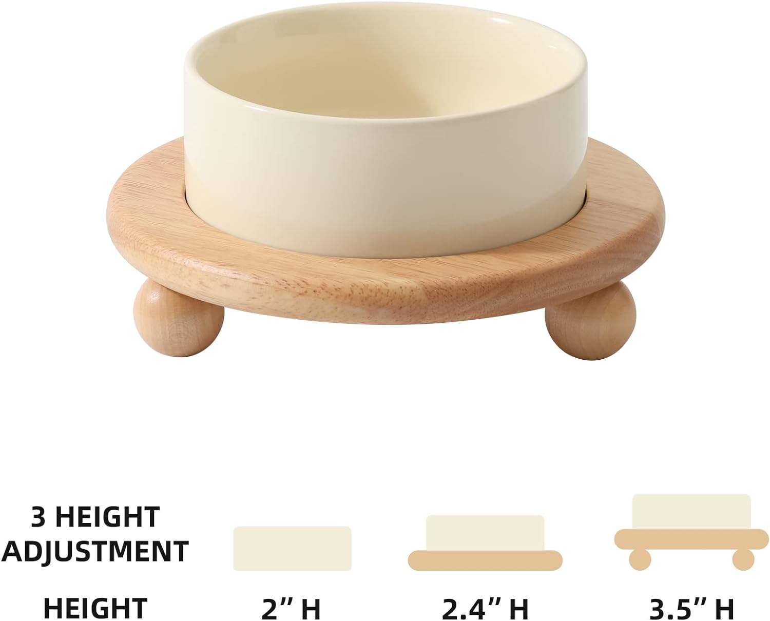 Taller Ceramic Pet Bowl XSFB-0061