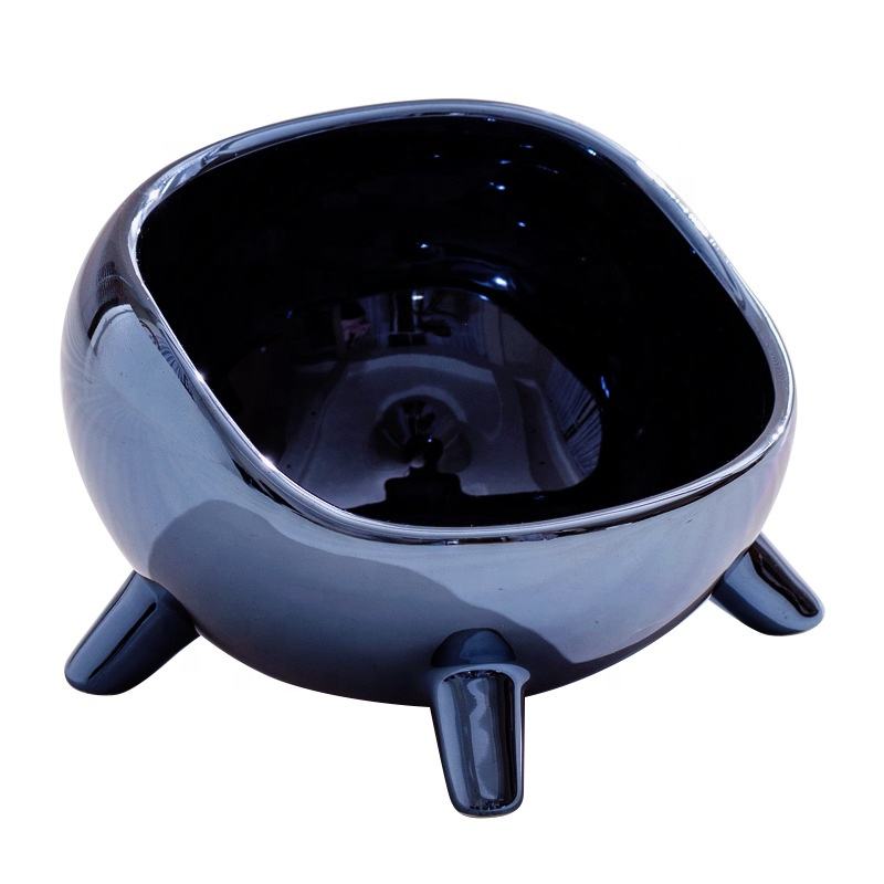 Mirror Ceramic Pet Bowl XSFB-0076