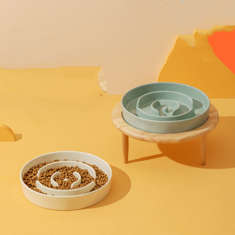 Ceramic Slow Food Pet Bowl XSFB-0065