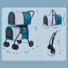 Double Layer Pet Stroller XSPC-0074