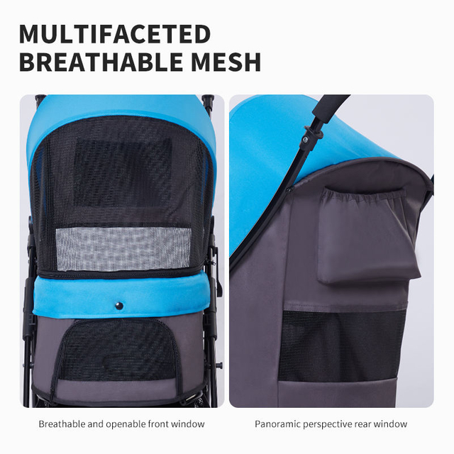 Solid Double Layer Pet Stroller XSPC-0071