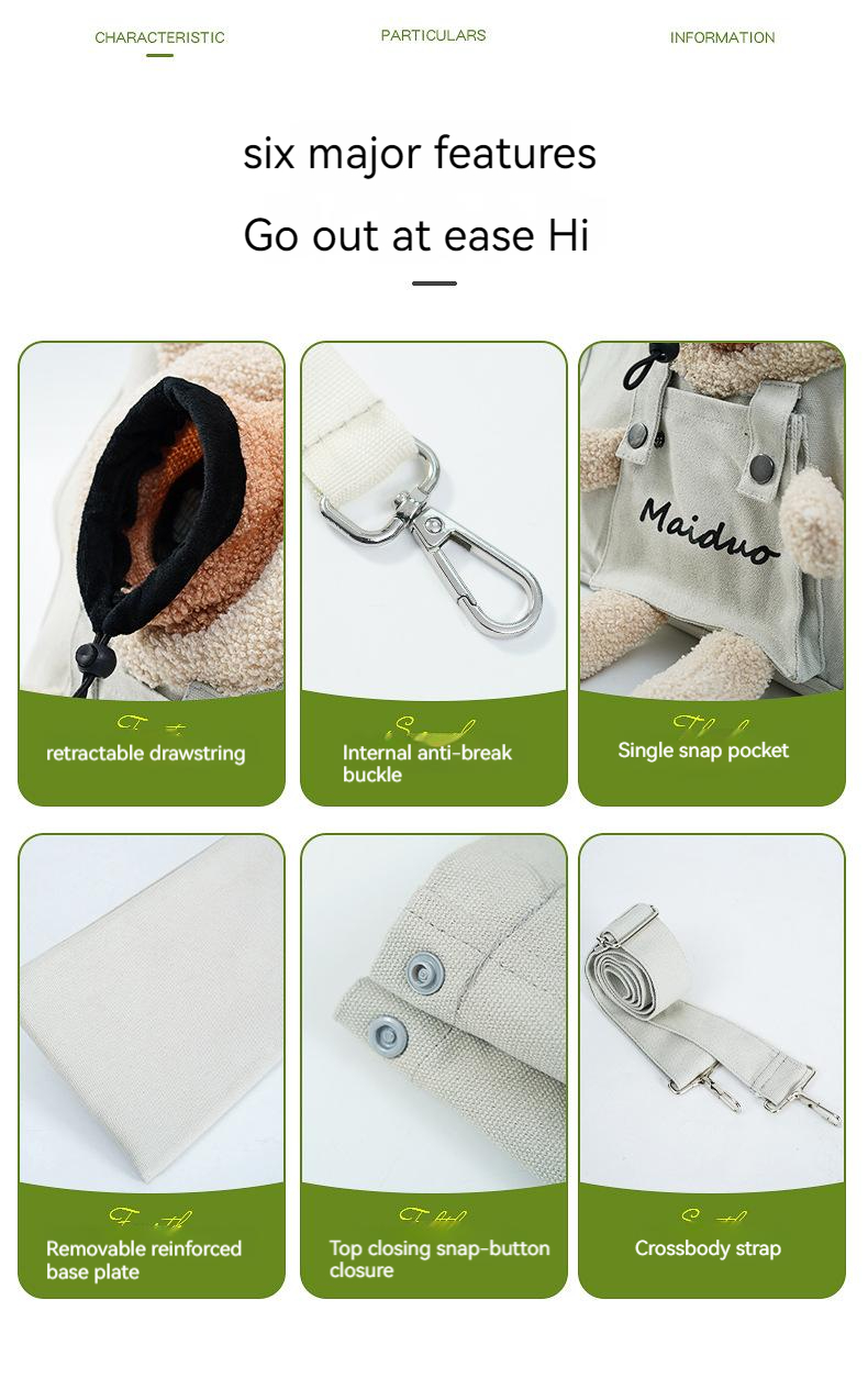 Fashion Pet Canvas Bag XSPC-0067