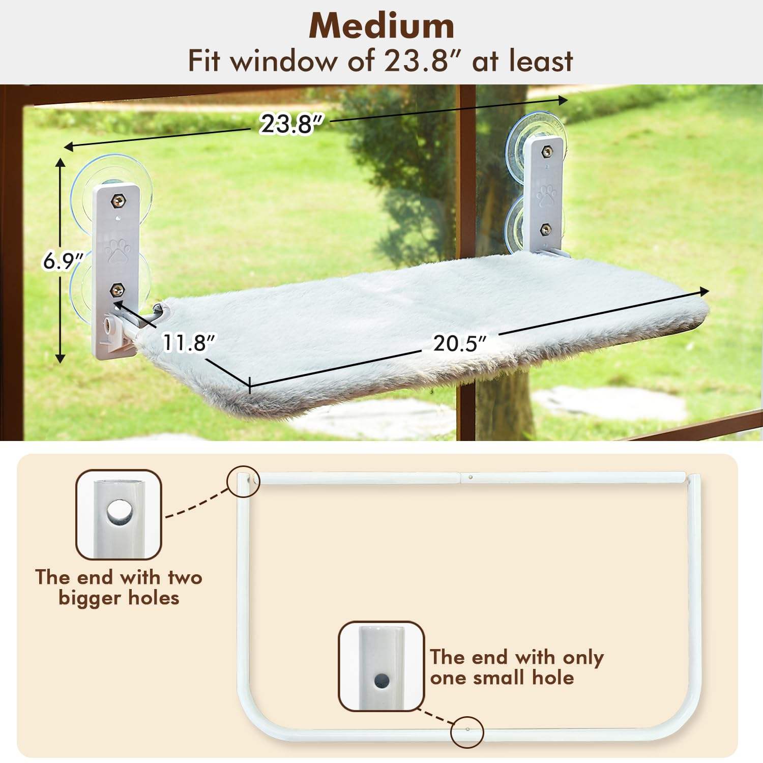 Cordless Window Pet Hammock XSPB-0071