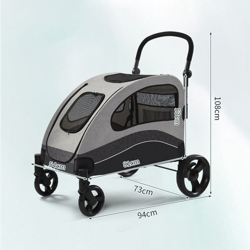 Sedate Four-wheeled Pet Trolley XSPC-0089