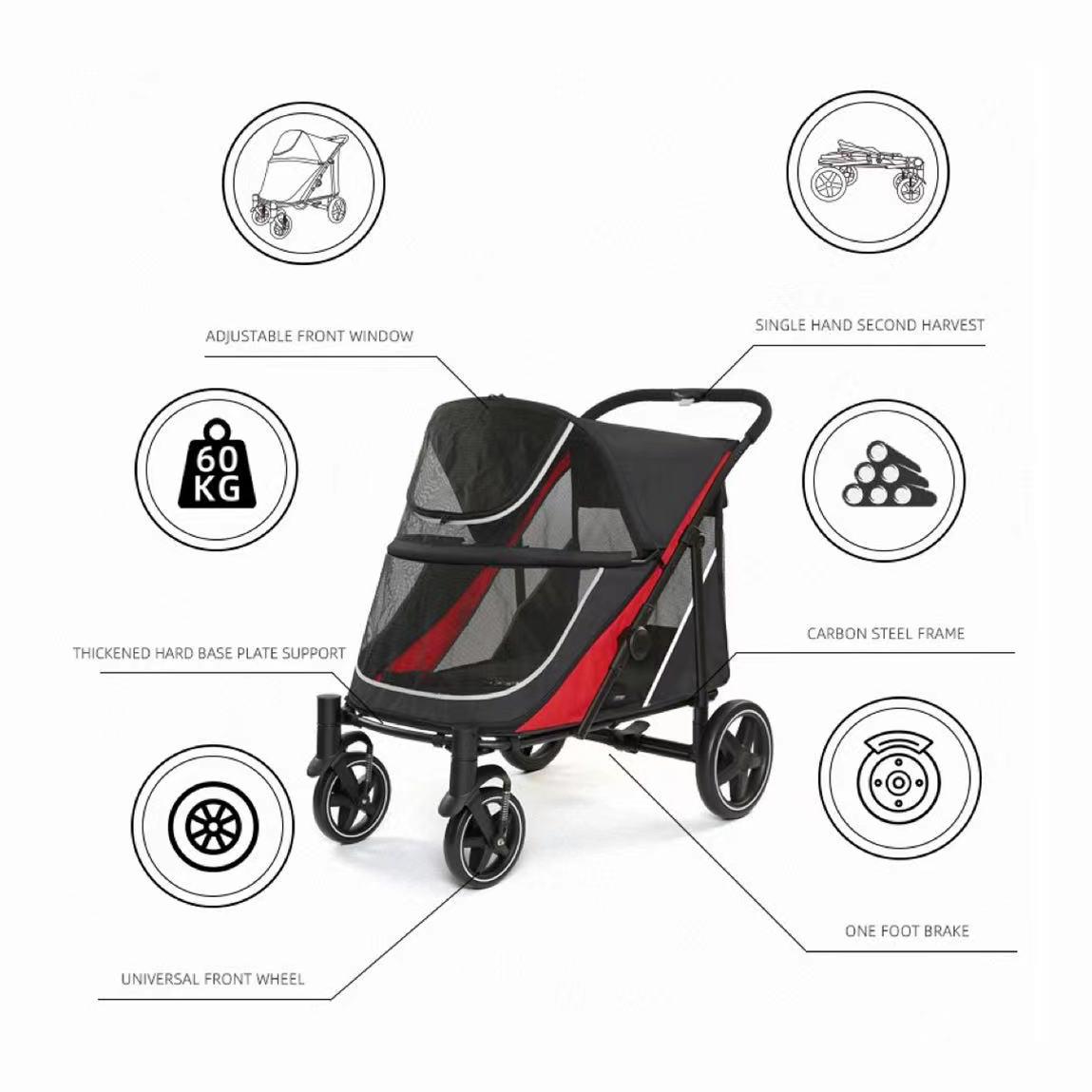 Large Space Pet Stroller XSPC-0086